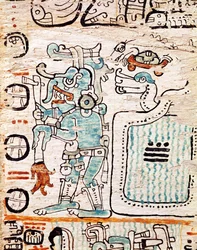 Detail aus einem Maya-Codex